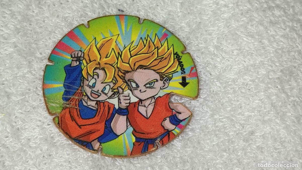 Coleccionismo cromos antiguos: ANTIGUO TAZO VOLADOR N&ordm; 15 DRAGON BALL Z BOLA DEL DRAGON GOTTEN TRUNKS PROMOCION MATUTANO A&Ntilde;OS 90