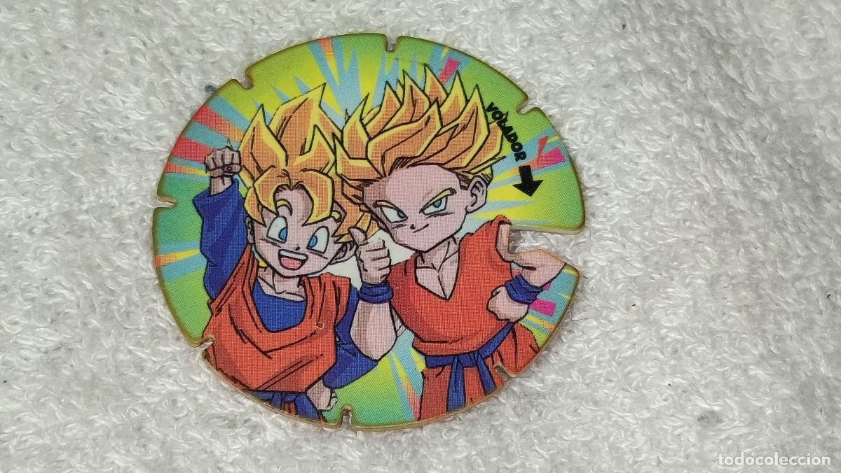 Coleccionismo cromos antiguos: ANTIGUO TAZO VOLADOR N&ordm; 15 DRAGON BALL Z BOLA DEL DRAGON GOTTEN TRUNKS PROMOCIONAL MATUTANO A&Ntilde;OS 90
