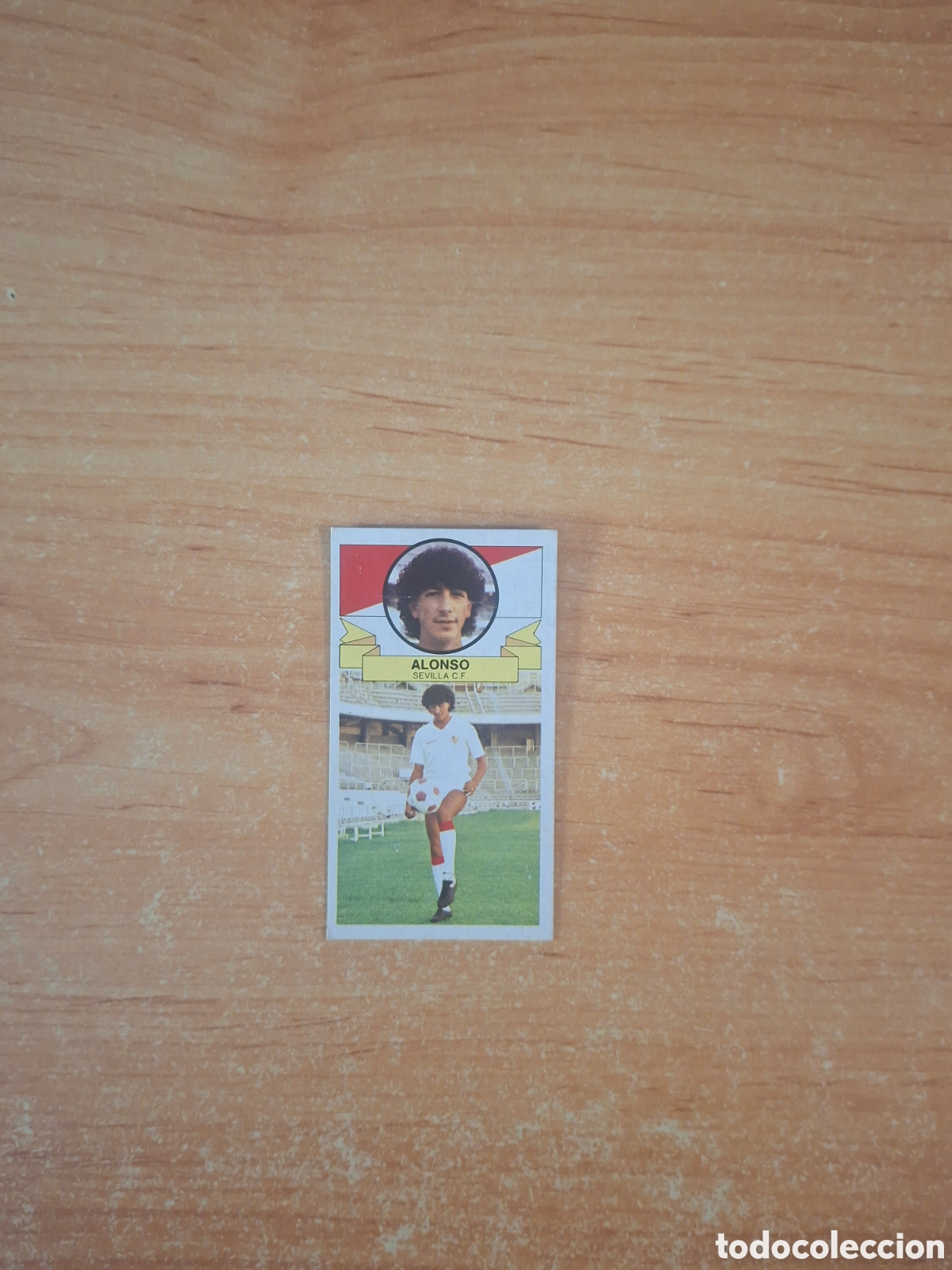Coleccionismo cromos antiguos: Este 85 86 alonso Sevilla coloca despegado ver fotos