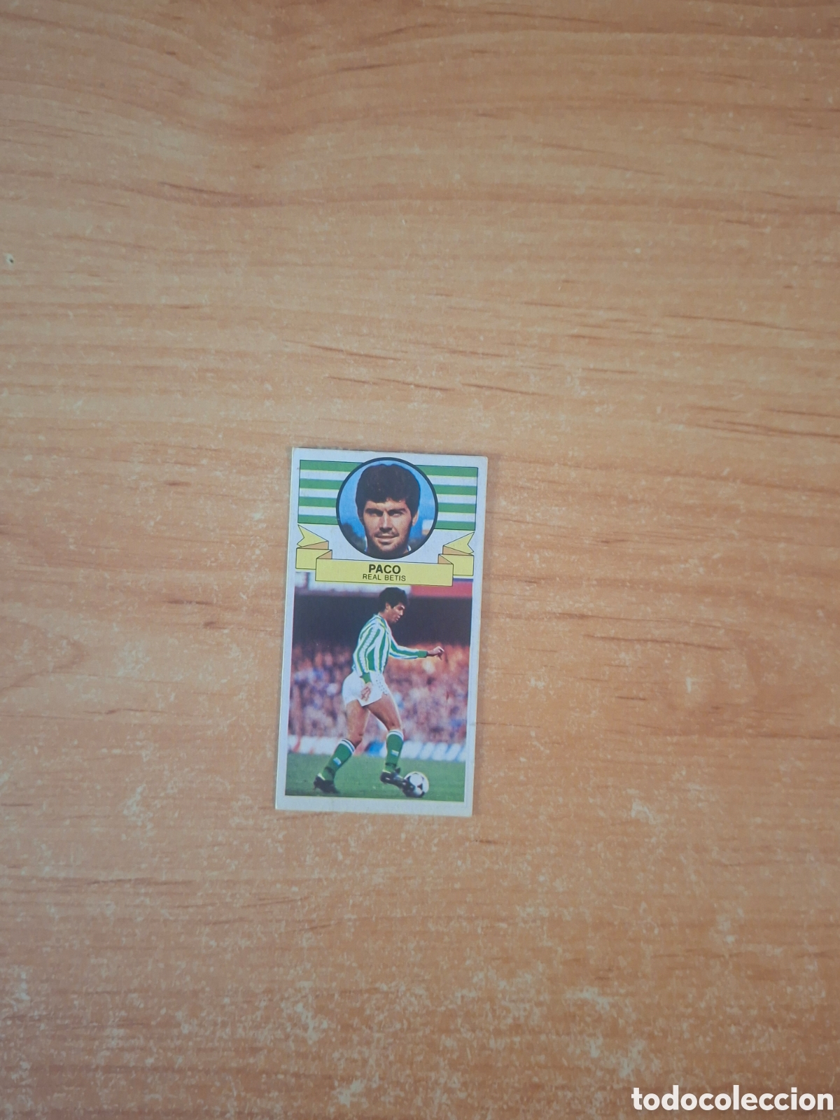Coleccionismo cromos antiguos: Este 85 86 paco betis baja despegado ver fotos