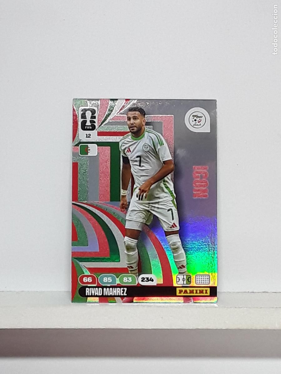 Coleccionismo cromos antiguos: ADRENALYN MUNDIAL 2026 WORLD CUP 26 ALBUM PANINI N 12 ARGELIA RIYAD MAHREZ