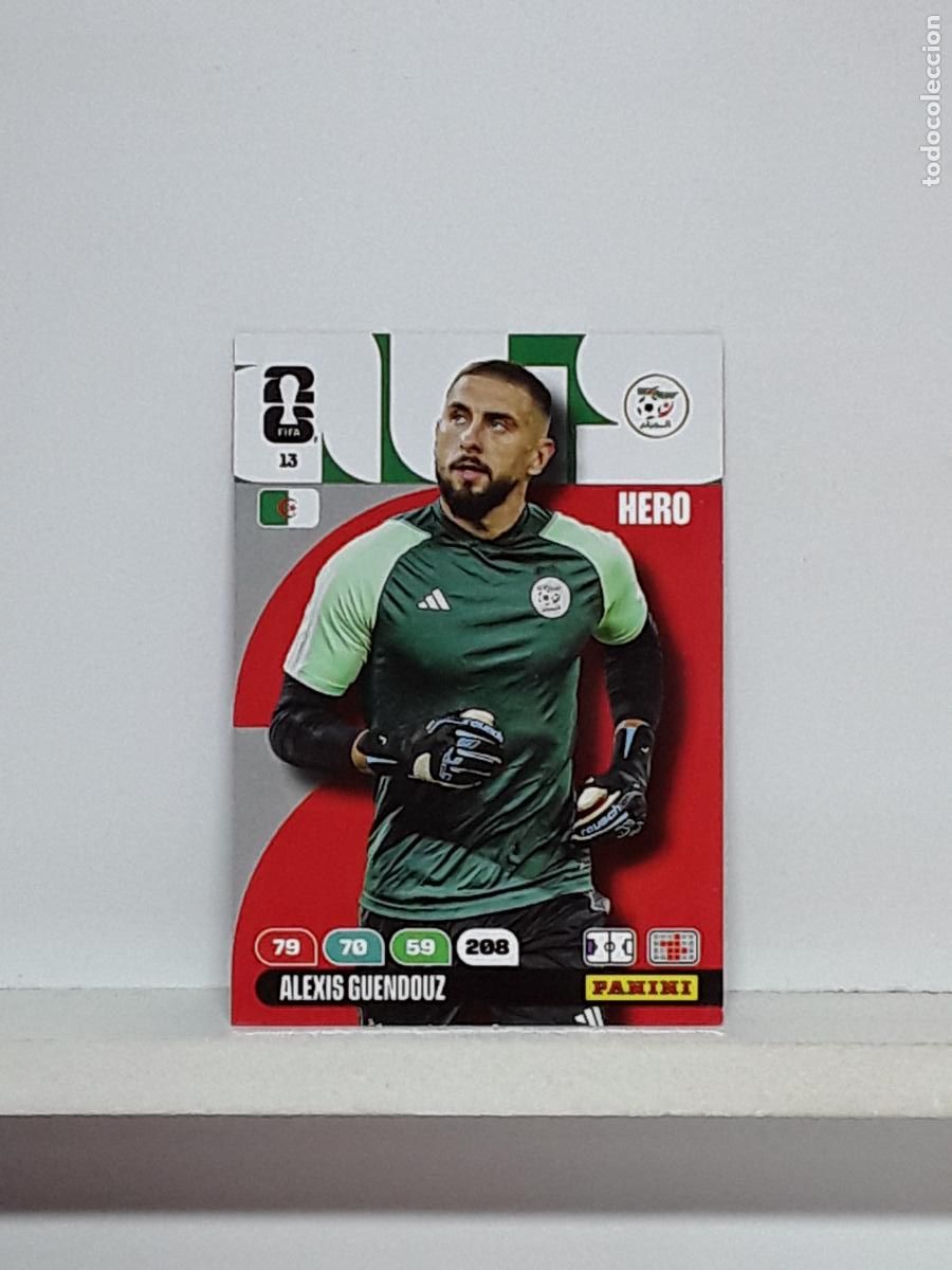 Coleccionismo cromos antiguos: ADRENALYN MUNDIAL 2026 WORLD CUP 26 ALBUM PANINI N 13 ARGELIA ALEXIS GUENDOUZ