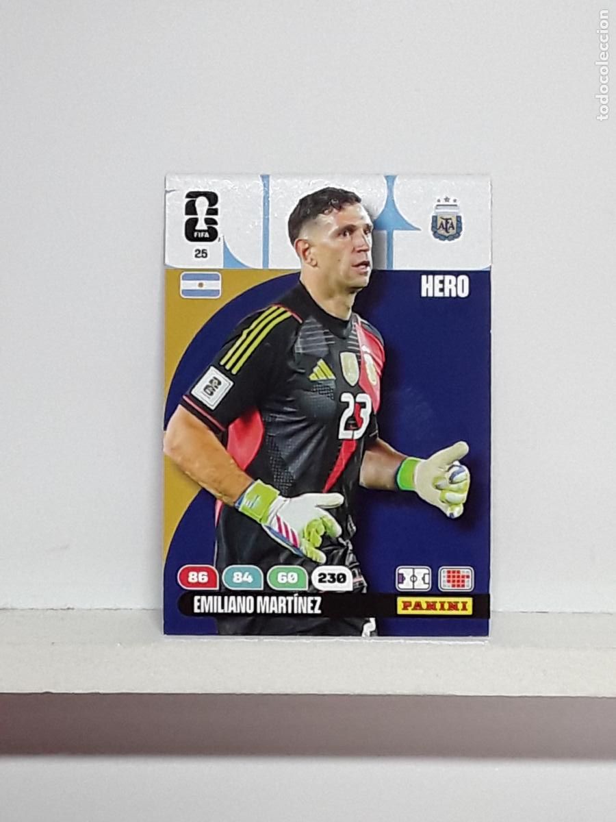 Collectable Antique Stickers: ADRENALYN MUNDIAL 2026 WORLD CUP 26 ALBUM PANINI N 25 ARGENTINA EMILIANO MARTINEZ