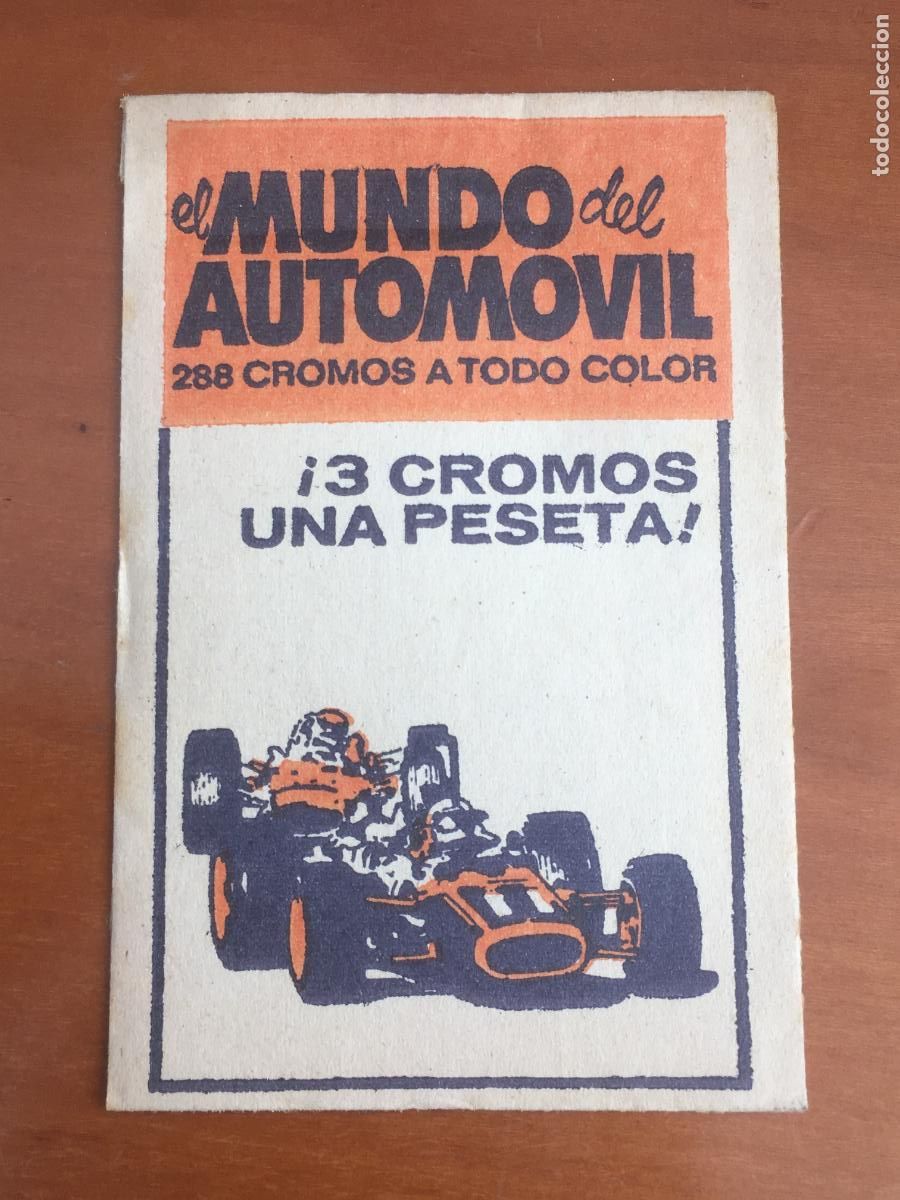 Collectionnisme Cartes &agrave; collectionner anciennes: el mundo del automovil bruguera sobre de cromos sin abrir cerrado