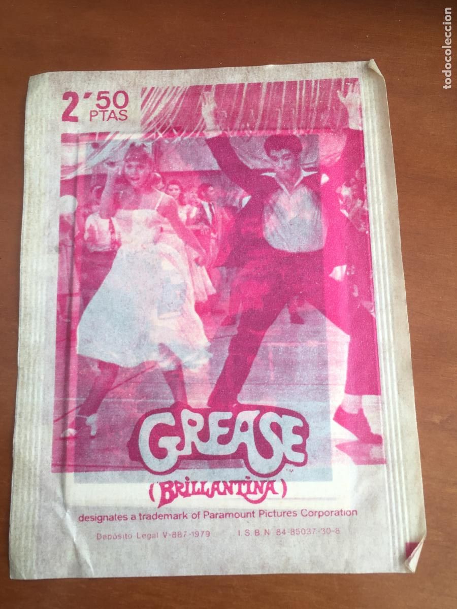 Collectionnisme Cartes &agrave; collectionner anciennes: grease editorial maga sobre de cromos sin abrir cerrado