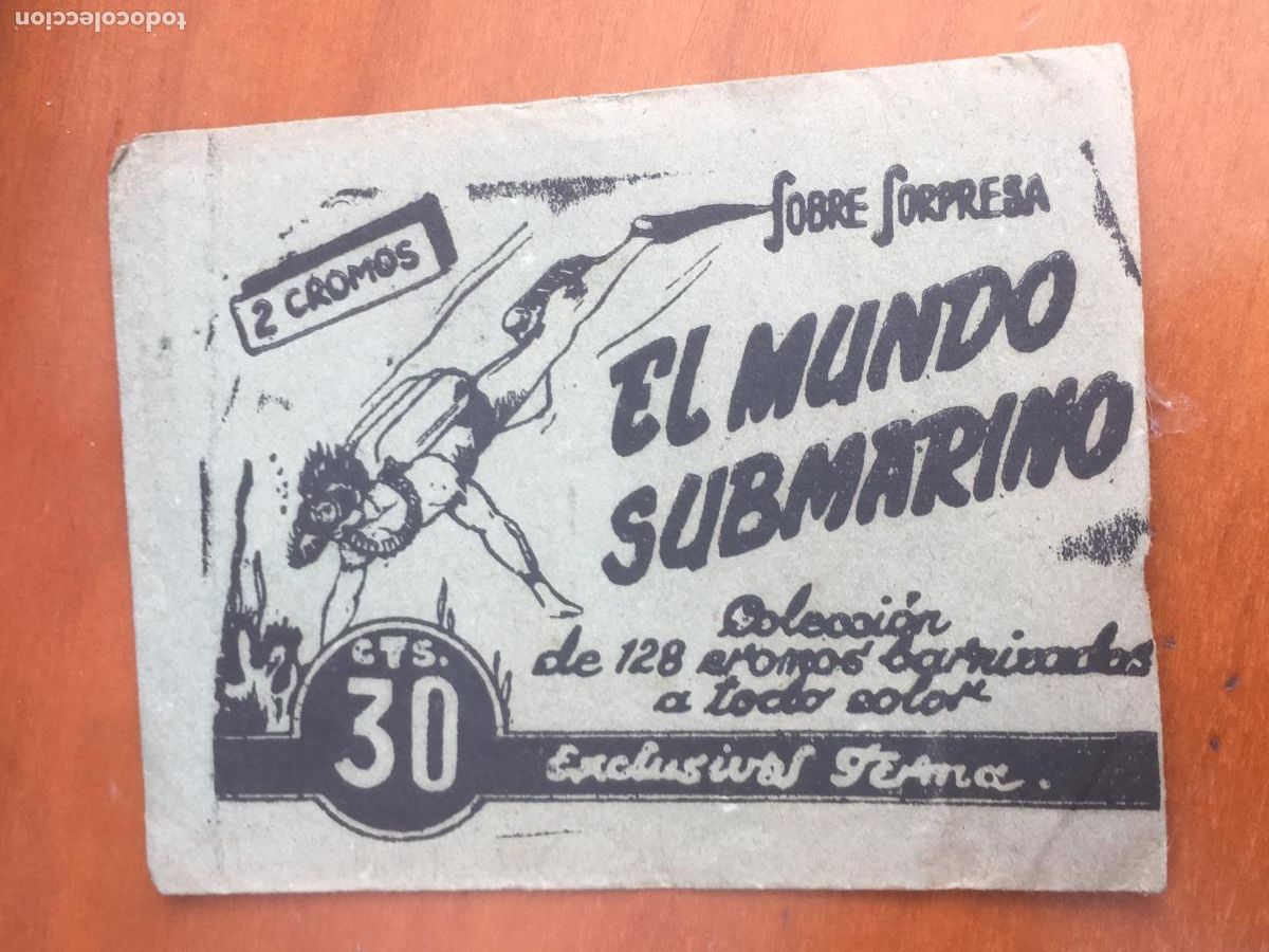 Sammeln alte Sammelbilder: el mundo submarino ferma modelo gris sobre de cromos sin abrir cerrado
