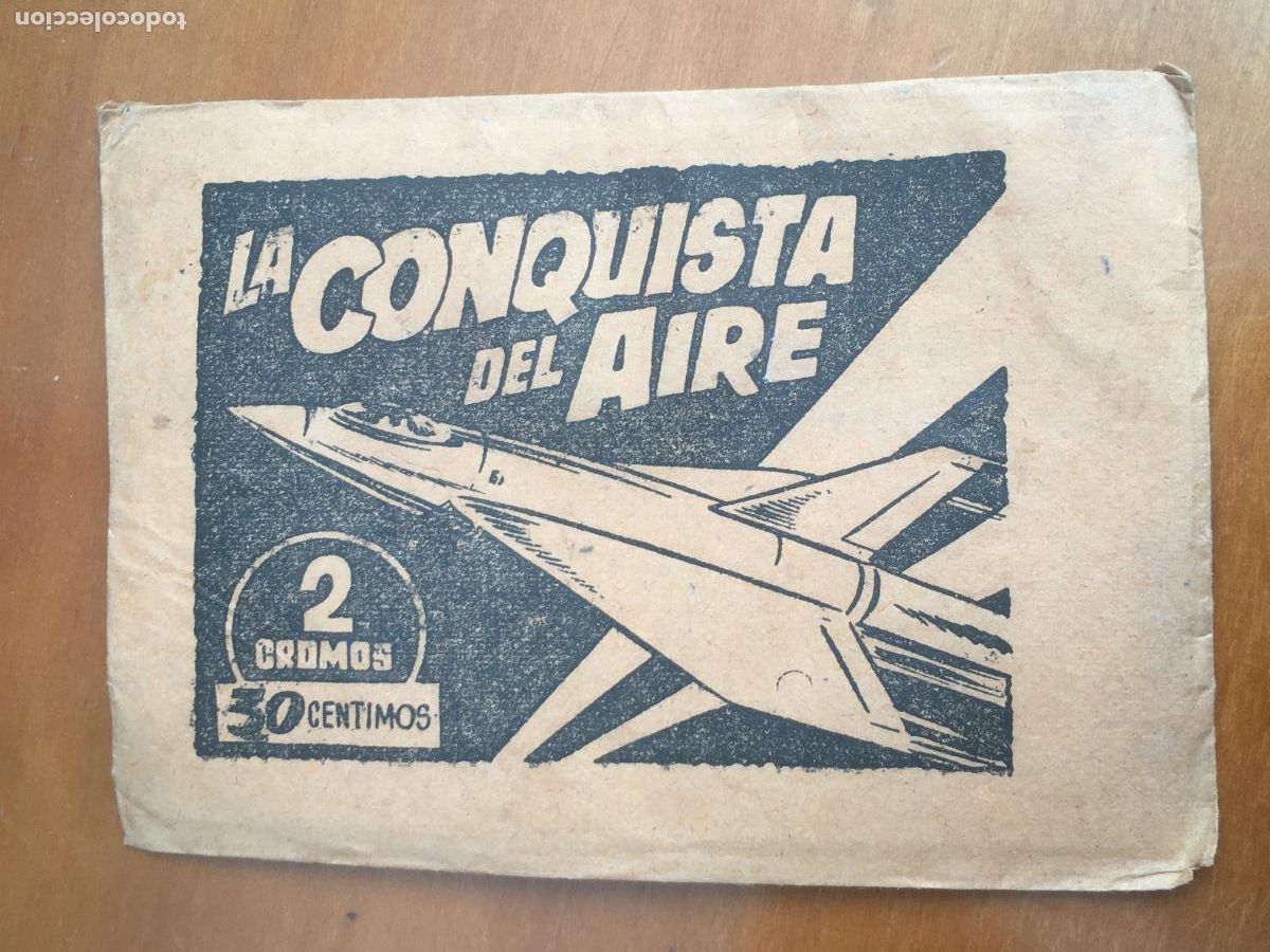 Sammeln alte Sammelbilder: la conquista del aire ferma sobre de cromos sin abrir cerrado