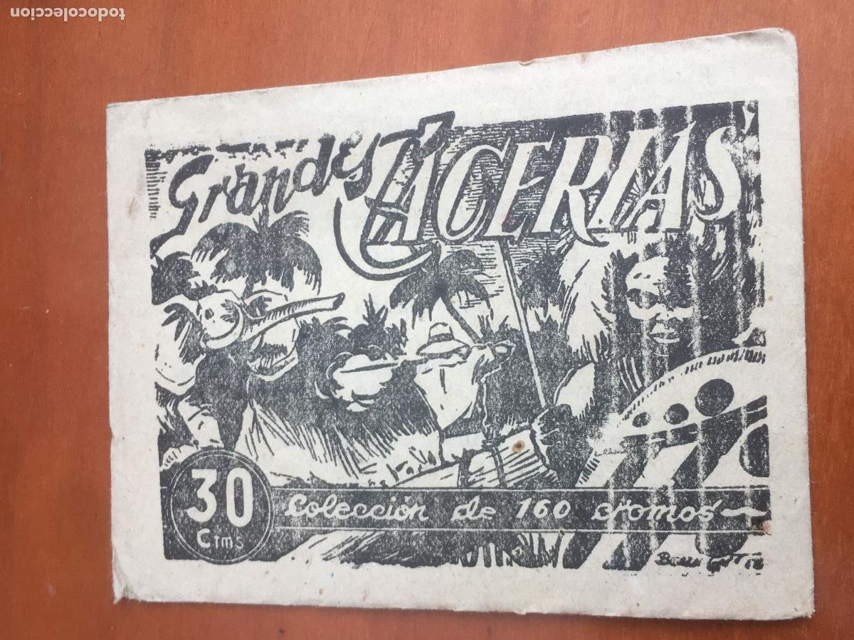 Sammeln alte Sammelbilder: grandes cacerias ferma modelo blanco sobre de cromos sin abrir cerrado