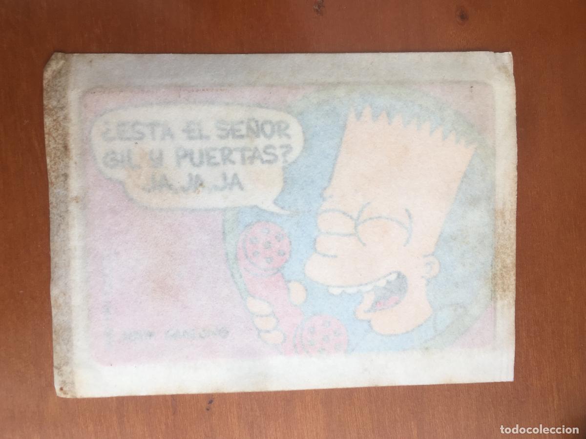 Collezionismo Figurine antiche: bollycao los simpsons sobre de cromo en su envoltorio sin abrir cerrado