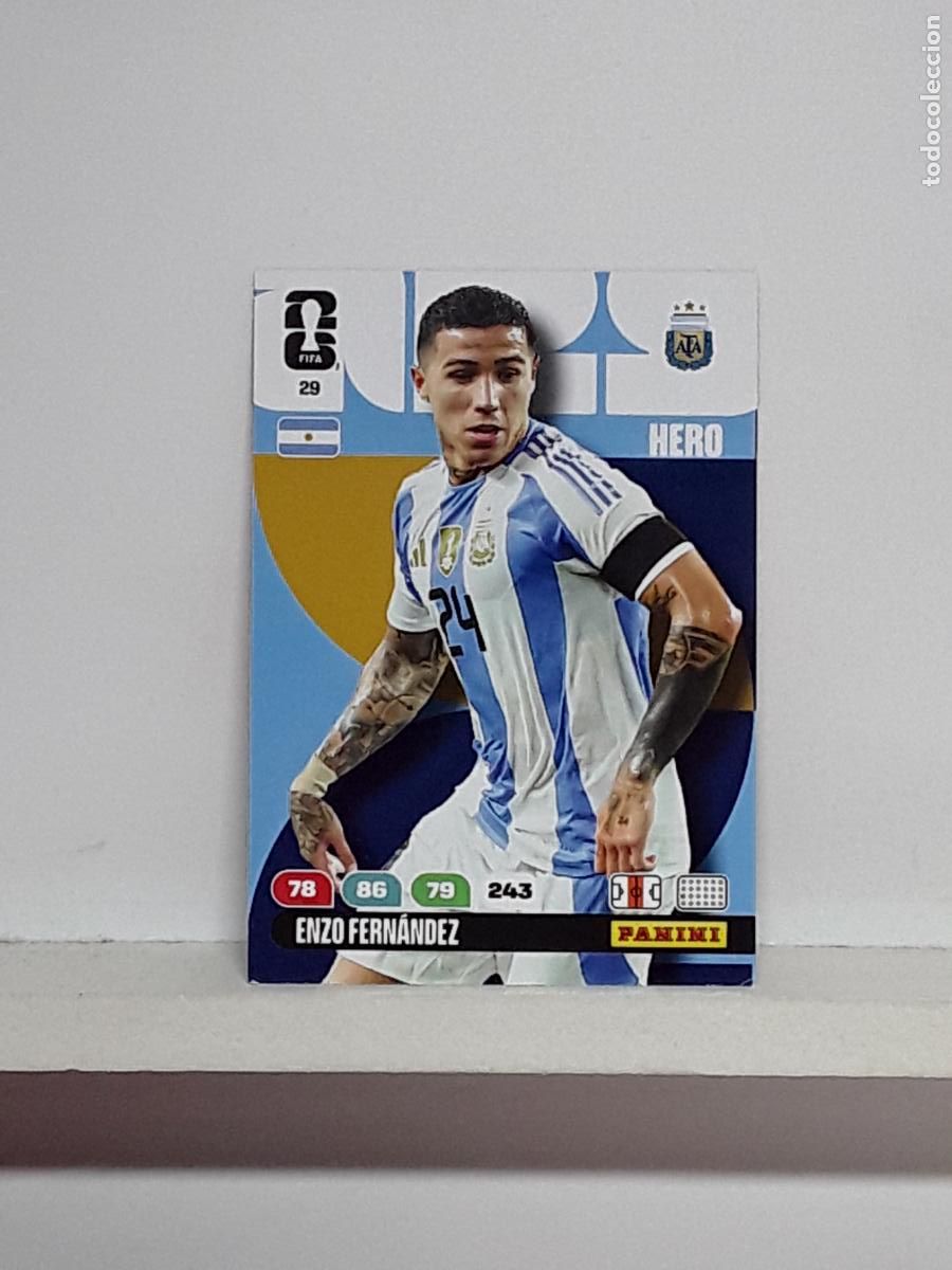 Colecionismo Cromos antigos: ADRENALYN MUNDIAL 2026 WORLD CUP 26 ALBUM PANINI N 29 ARGENTINA ENZO FERNANDEZ