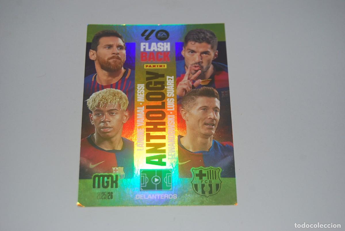 Coleccionismo cromos antiguos: FLASHBACK ANTHOLOGY N&ordm; 438 MGK 2025-26 (MESSI-SUAREZ-YAMAL-LEWANDOWSKI (VER FOTOS)