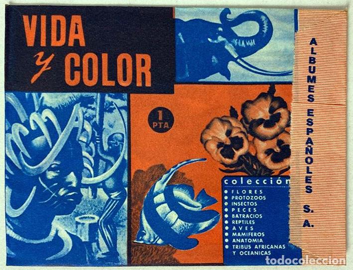 Coleccionismo cromos antiguos: SOBRE DE CROMOS ALBUM VIDA Y COLOR DE ALBUMES ESPA&Ntilde;OLES (NUEVO SIN ABRIR)