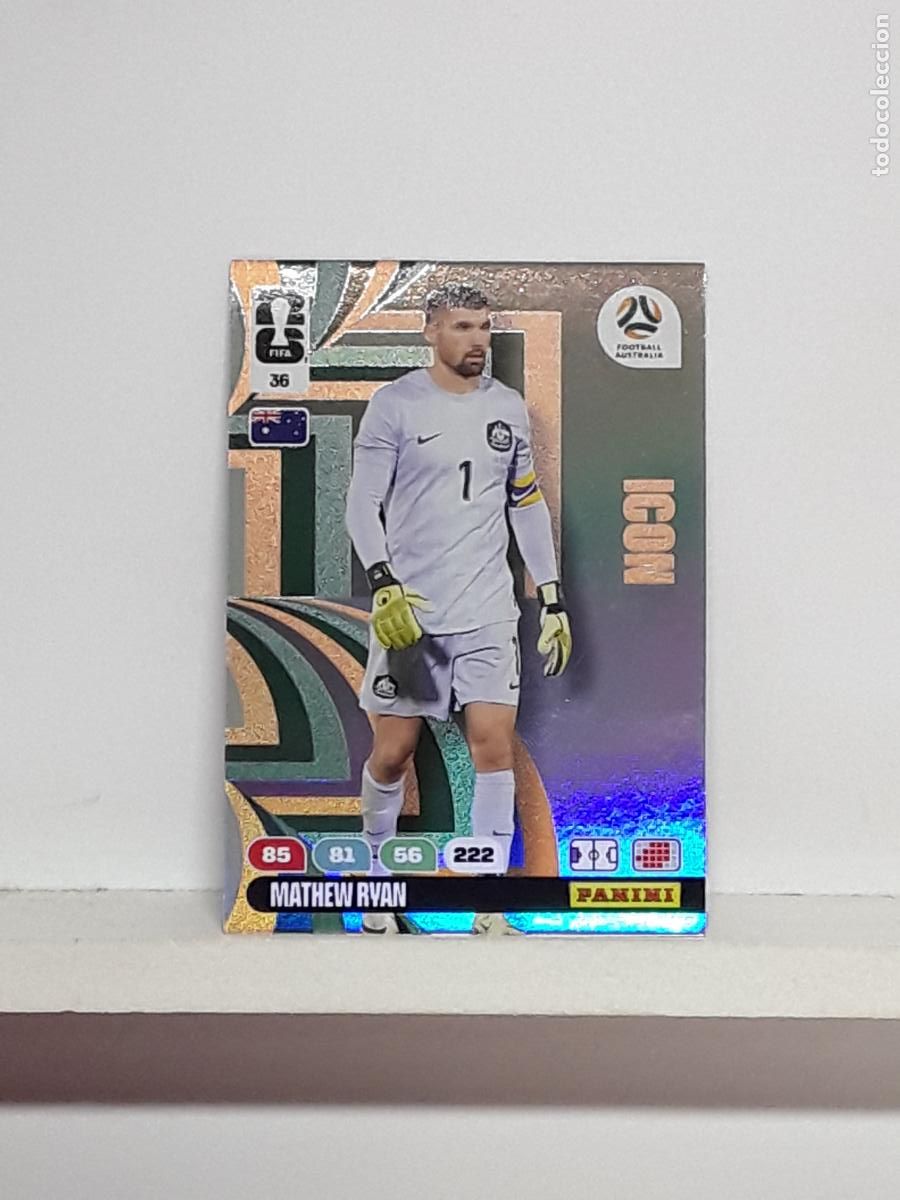 Coleccionismo cromos antiguos: ADRENALYN MUNDIAL 2026 WORLD CUP 26 ALBUM PANINI N 36 AUSTRALIA MATHEW RYAN