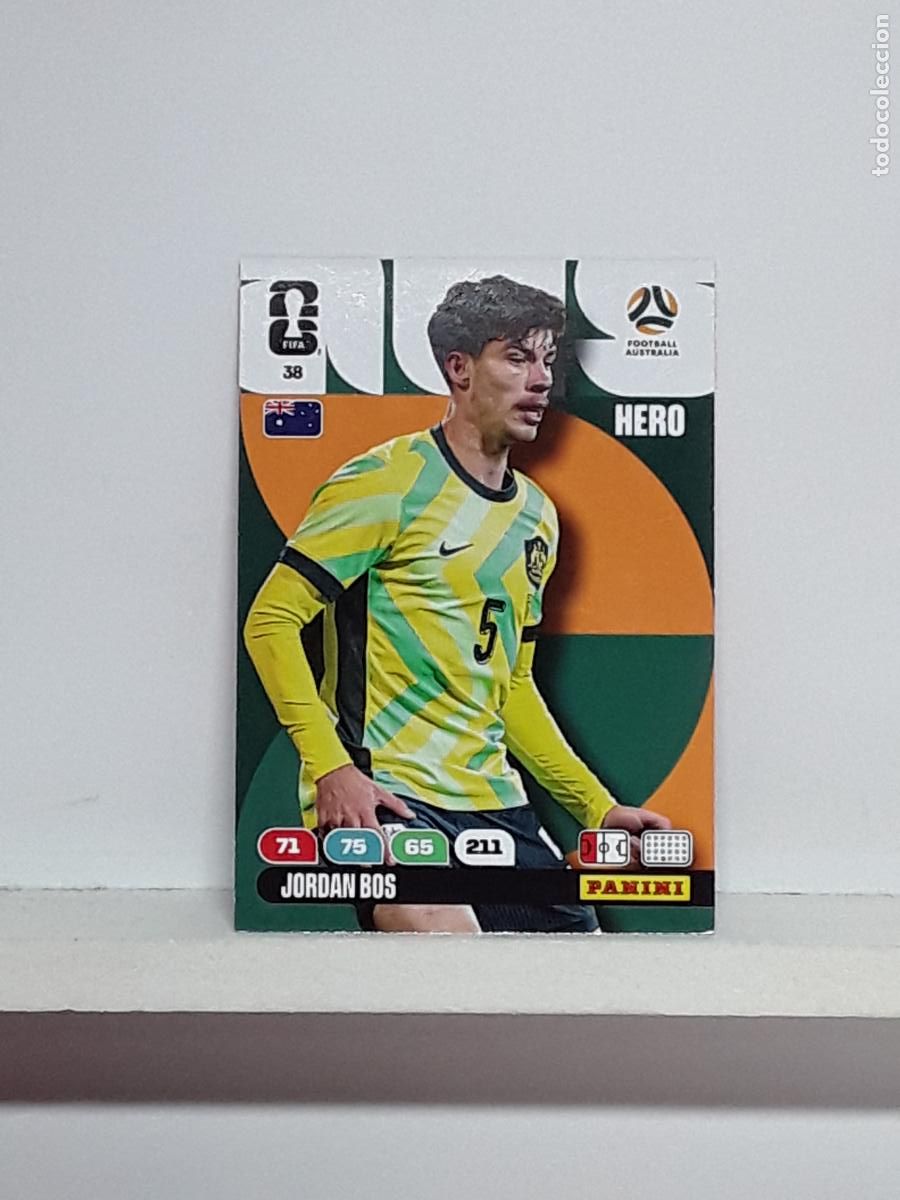 Coleccionismo cromos antiguos: ADRENALYN MUNDIAL 2026 WORLD CUP 26 ALBUM PANINI N 38 AUSTRALIA JORDAN BOS