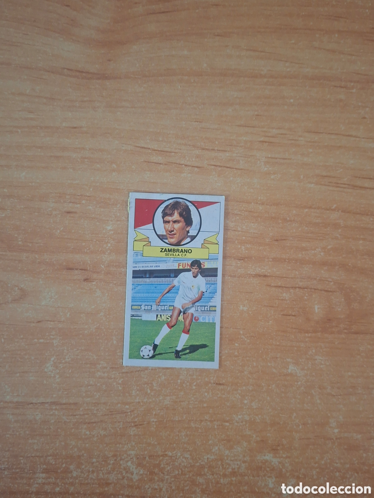 Sammeln alte Sammelbilder: Este 85 86 Zambrano Sevilla 32 fichaje despegado ver fotos