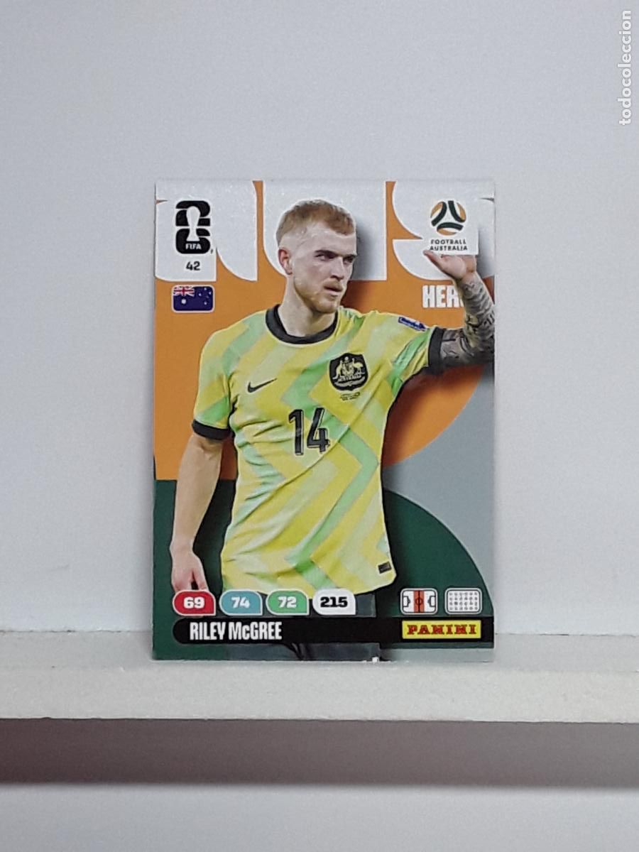 Coleccionismo cromos antiguos: ADRENALYN MUNDIAL 2026 WORLD CUP 26 ALBUM PANINI N 42 AUSTRALIA RILEY MCGREE