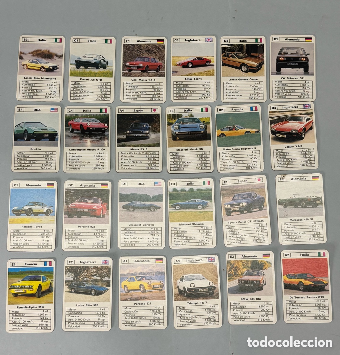Coleccionismo cromos antiguos: ANTIGUA BARAJA MINI COCHES DEPORTIVOS &ndash; HERACLIO FOURNIER &ndash; LOS MINIS N&ordm; 1 &ndash; 1978
