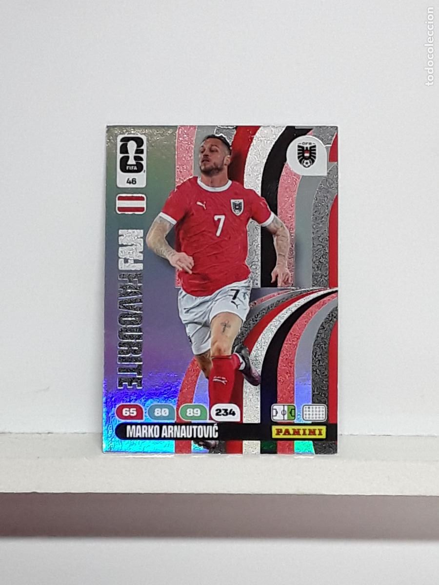 Coleccionismo cromos antiguos: ADRENALYN MUNDIAL 2026 WORLD CUP 26 ALBUM PANINI N 46 AUSTRIA MARKO ARNAUTOVIC