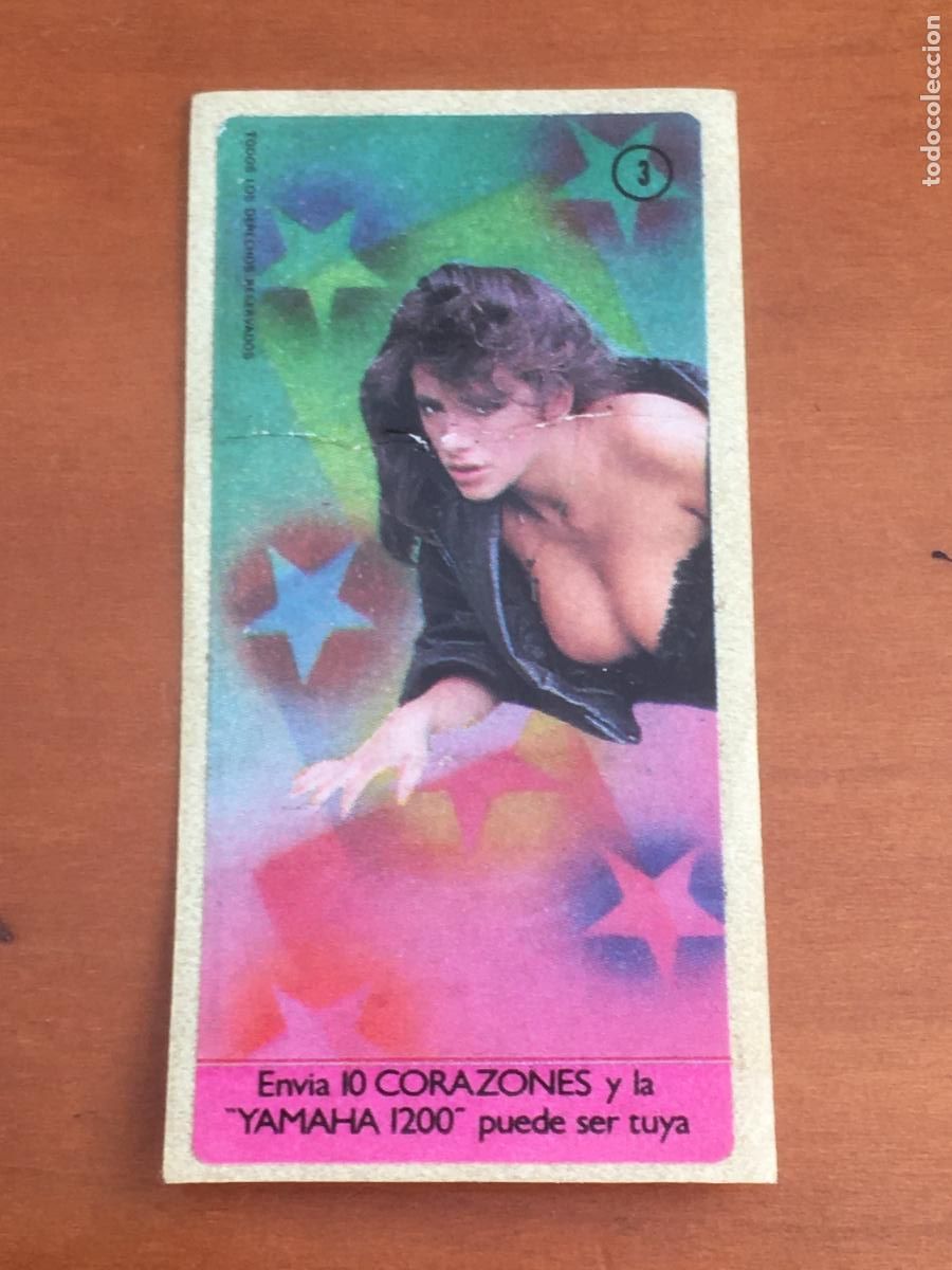 Coleccionismo cromos antiguos: chicle sabrina salerno cromo original nunca pegado