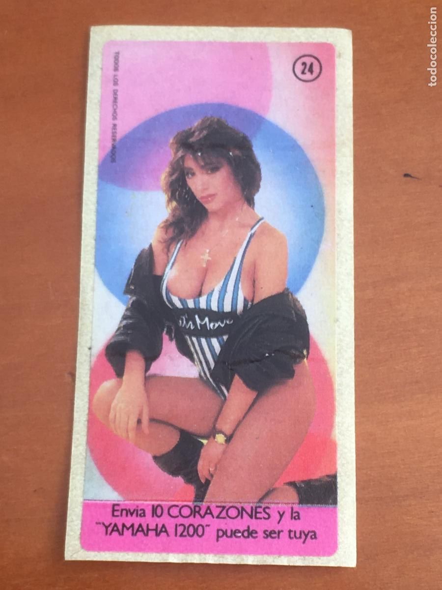 Coleccionismo cromos antiguos: chicle sabrina salerno cromo original nunca pegado