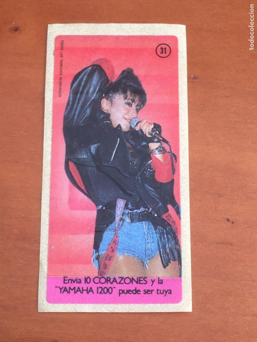 Coleccionismo cromos antiguos: chicle sabrina salerno cromo original nunca pegado