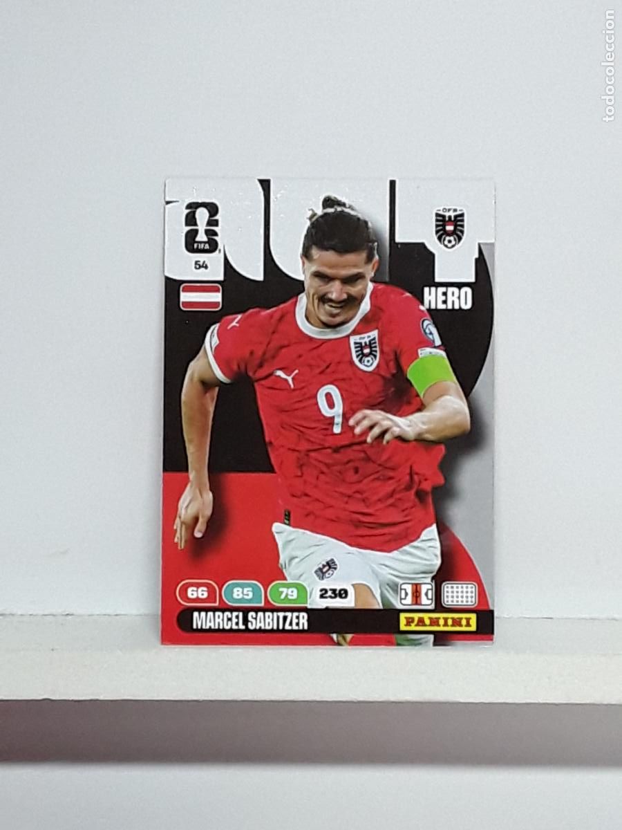 Coleccionismo cromos antiguos: ADRENALYN MUNDIAL 2026 WORLD CUP 26 ALBUM PANINI N 54 AUSTRIA MARCEL SABITZER
