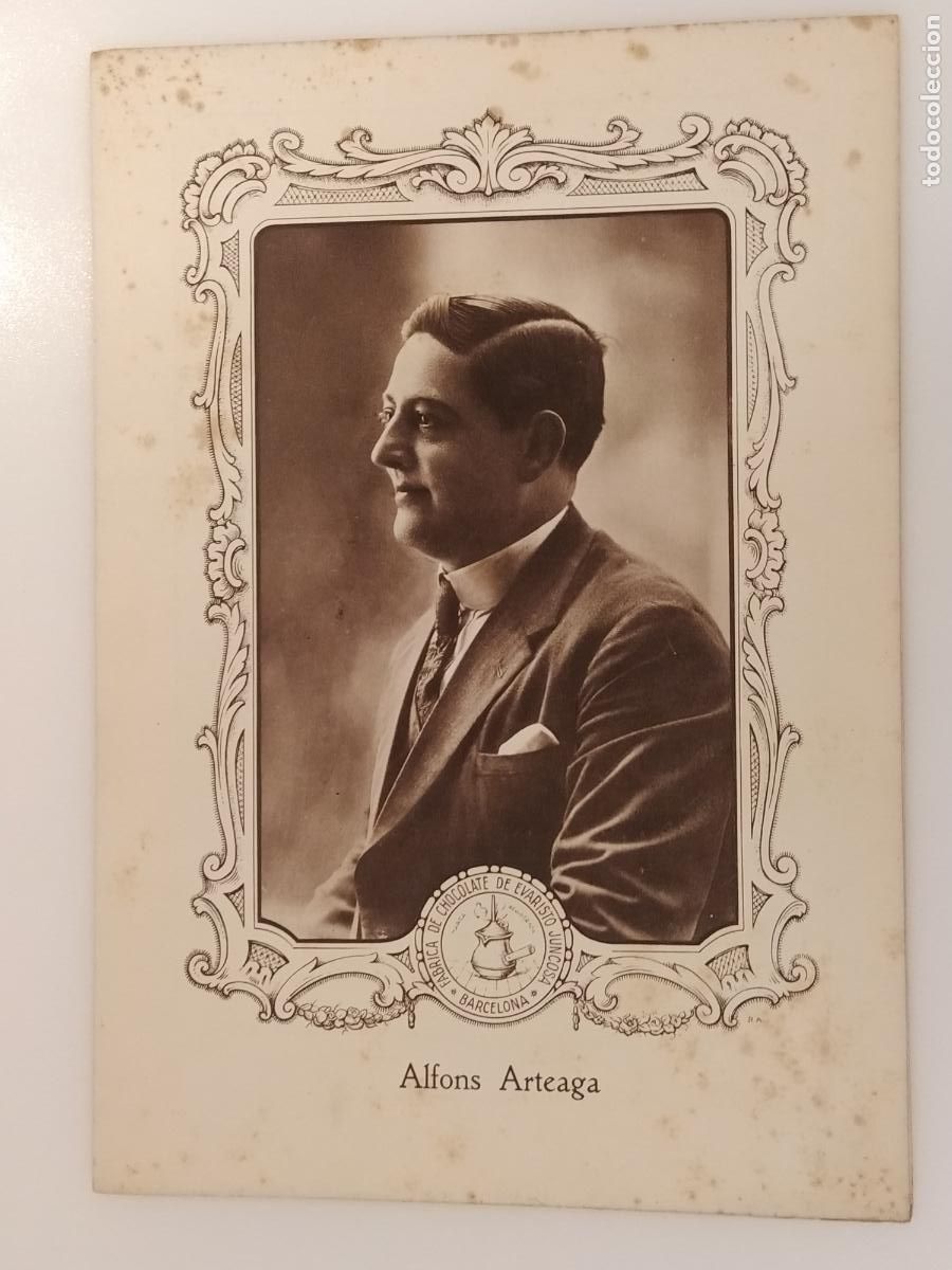Coleccionismo cromos antiguos: ALFONS ARTEAGA - CROMO GIGANTE ANTIGUO - CHOCOLATE JUNCOSA -VER FOTOS-(K-16.147)