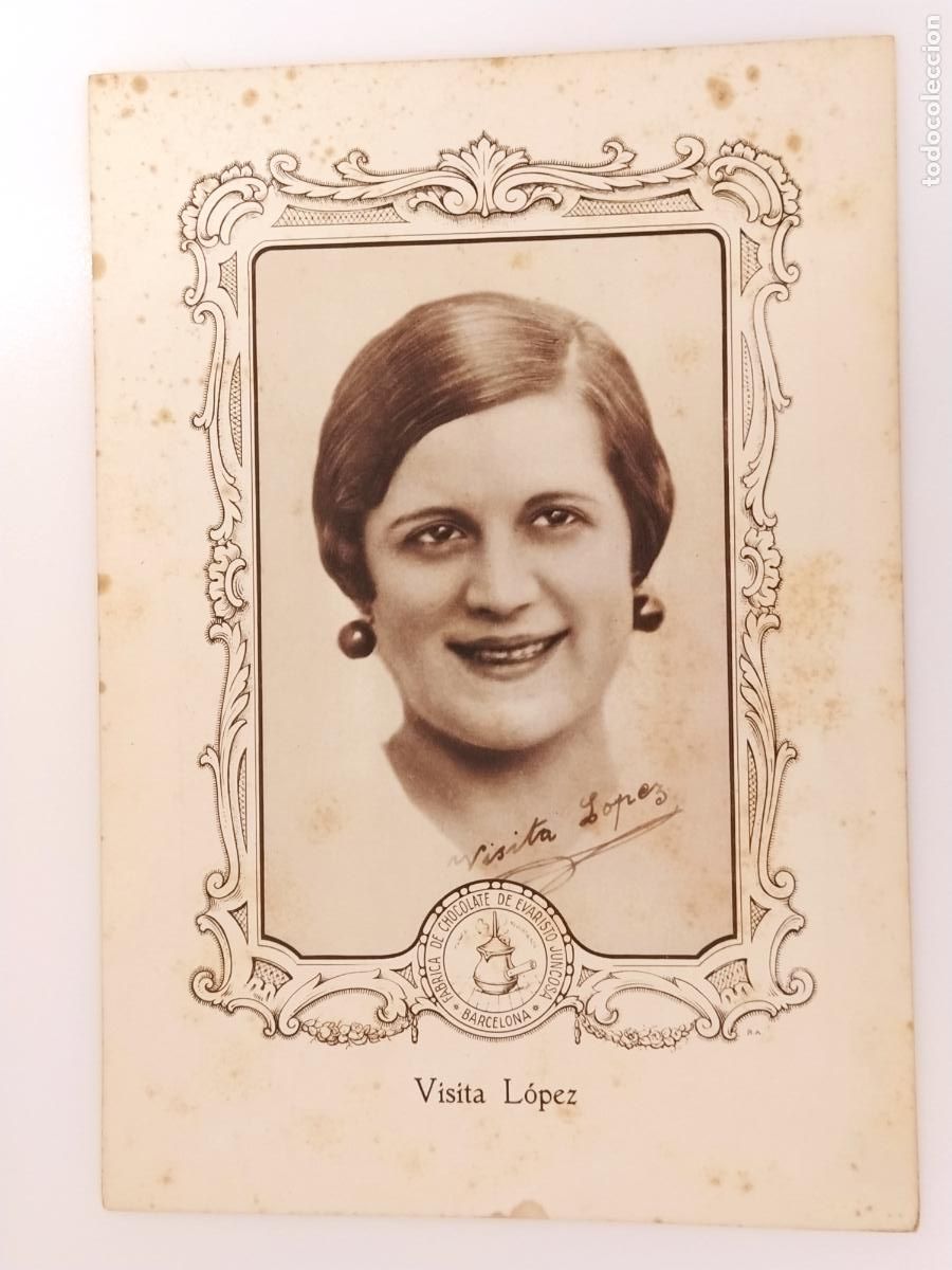 Coleccionismo cromos antiguos: VISITA LOPEZ - CROMO GIGANTE ANTIGUO - CHOCOLATE JUNCOSA -VER FOTOS-(K-16.147)