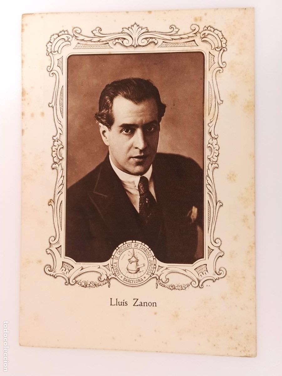 Coleccionismo cromos antiguos: LLUIS ZANON - CROMO GIGANTE ANTIGUO - CHOCOLATE JUNCOSA -VER FOTOS-(K-16.147)