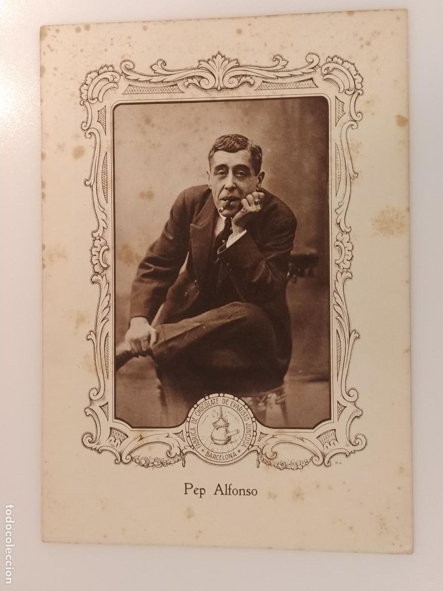 Coleccionismo cromos antiguos: PEP ALFONSO - CROMO GIGANTE ANTIGUO - CHOCOLATE JUNCOSA -VER FOTOS-(K-16.147)