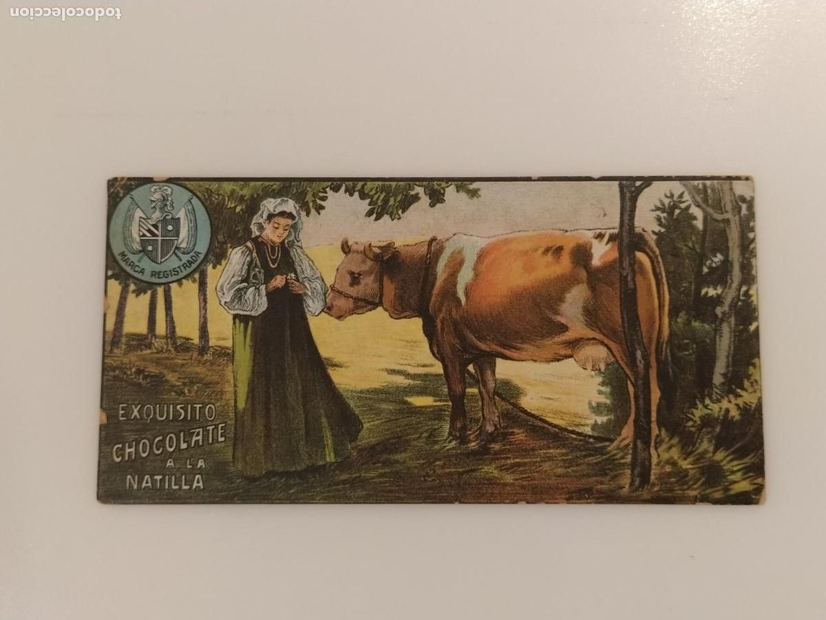 Coleccionismo cromos antiguos: CHOCOLATE A LA NATILLA - FABRICA DE CHOCOLATES Y BOMBONES ESTRADER & CIA , BARCELONA -VER FOTOS