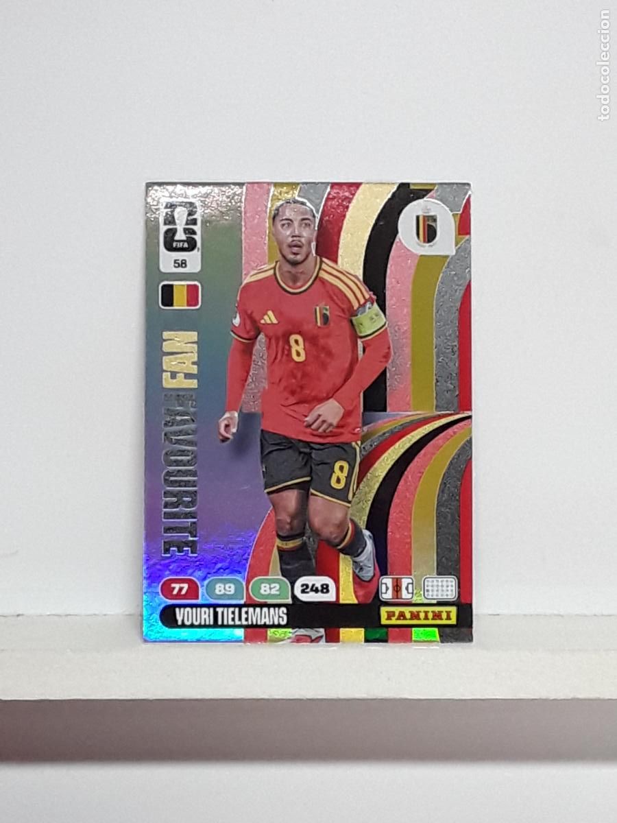 Coleccionismo cromos antiguos: ADRENALYN MUNDIAL 2026 WORLD CUP 26 ALBUM PANINI N 58 BELGICA BELGIUM YOURI TIELEMANS