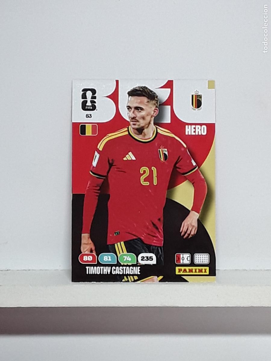 Coleccionismo cromos antiguos: ADRENALYN MUNDIAL 2026 WORLD CUP 26 ALBUM PANINI N 63 BELGICA BELGIUM TIMOTHY CASTAGNE