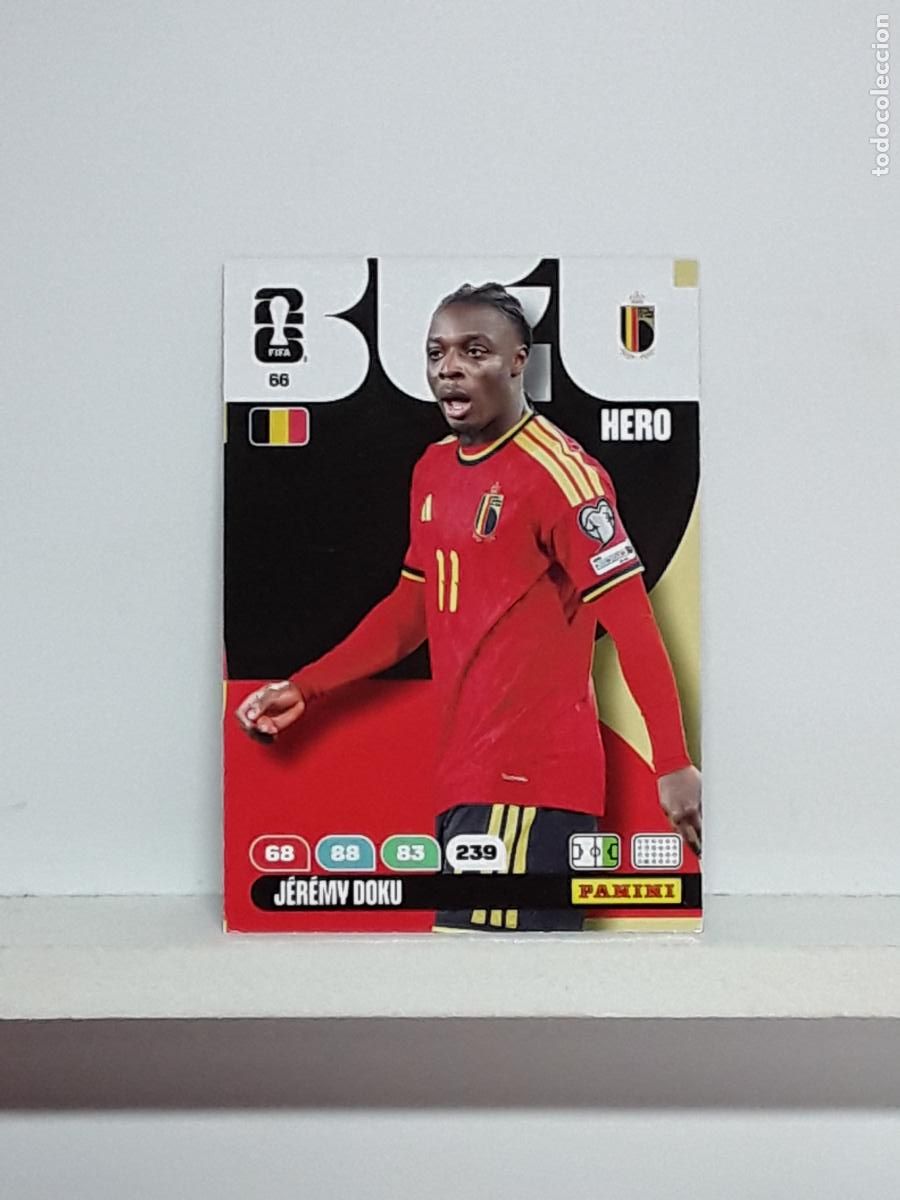 Coleccionismo cromos antiguos: ADRENALYN MUNDIAL 2026 WORLD CUP 26 ALBUM PANINI N 66 BELGICA BELGIUM JEREMY DOKU