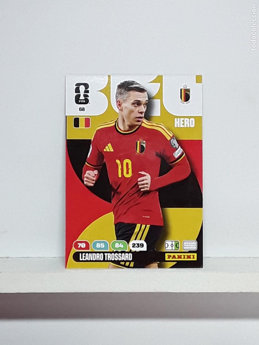 Coleccionismo cromos antiguos: ADRENALYN MUNDIAL 2026 WORLD CUP 26 ALBUM PANINI N 68 BELGICA BELGIUM LEANDRO TROSSARD
