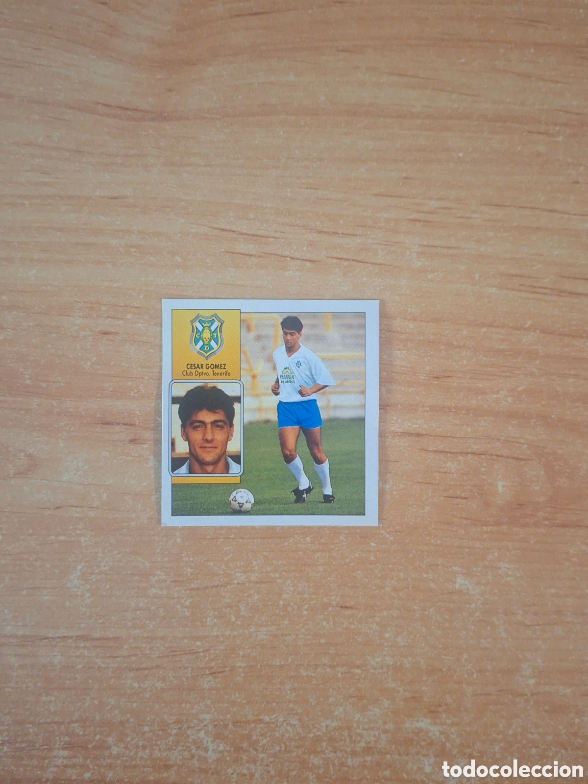Collectable Antique Stickers: Este 92 93 c&eacute;sar gomez tenerife coloca despegado ver fotos