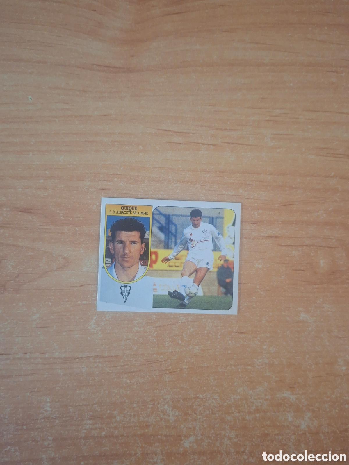 Colecionismo Cromos antigos: Este 91 92 quique Albacete baja despegado ver fotos