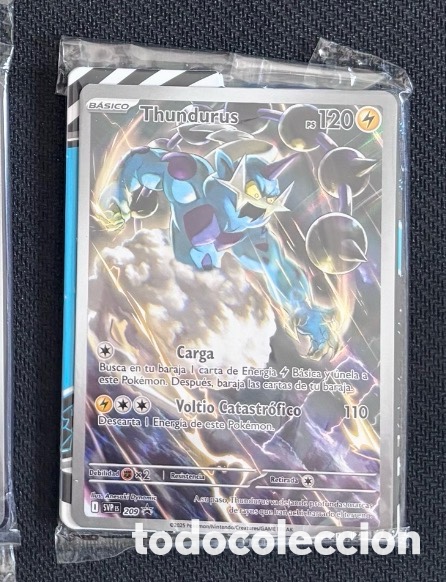 Coleccionismo cromos antiguos: THUNDURUS Promo ETB POKEMON TCG SELLADA