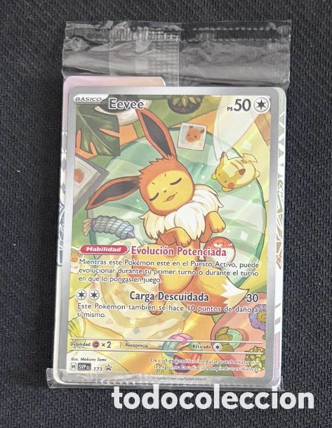 Coleccionismo cromos antiguos: EEVEE Promo ETB POKEMON TCG SELLADA