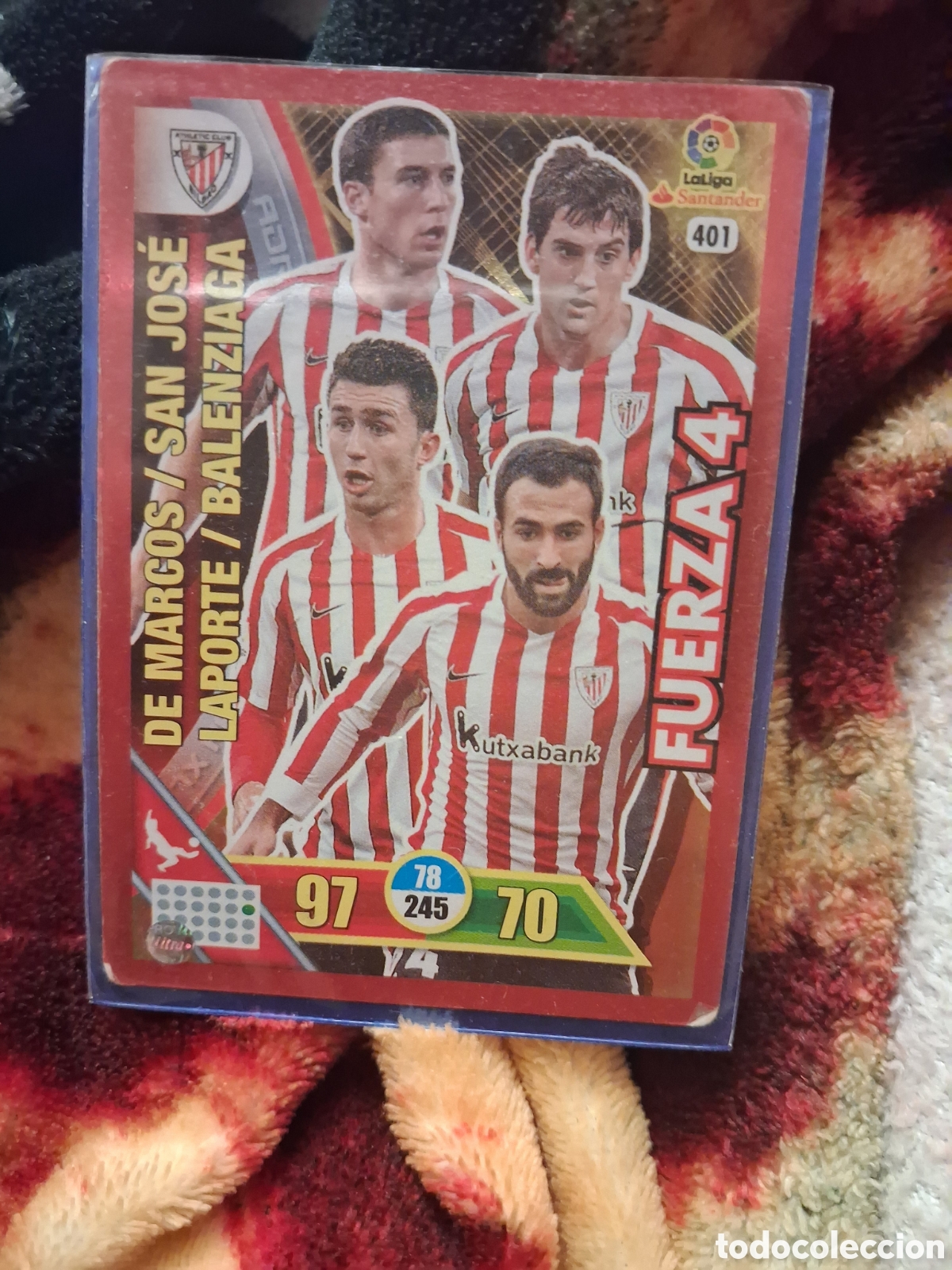 Coleccionismo cromos antiguos: 401 ATHLETIC CLUB BILBAO FUERZA 4 CUATRO ADRENALYN 2016 2017 CROMO PANINI LA LIGA SANTANDER 16 17