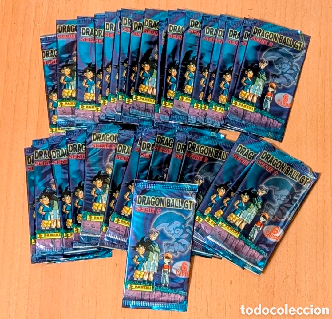 Coleccionismo cromos antiguos: Lote sobres cromos Dragon Ball GT Serie 2. Envoltorio. Panini. Bola de Dragon