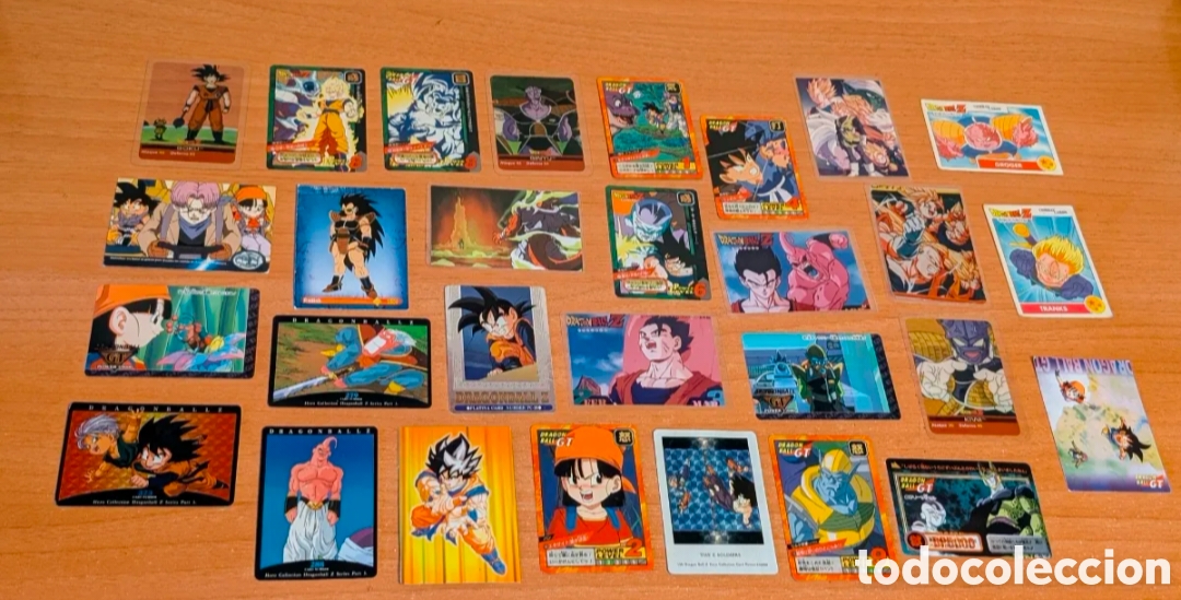 Coleccionismo cromos antiguos: Lote cromos Cards Dragon Ball Z. Bola de Dragon. Panini. Bandai, Power Level, Carddass. Combat Cards