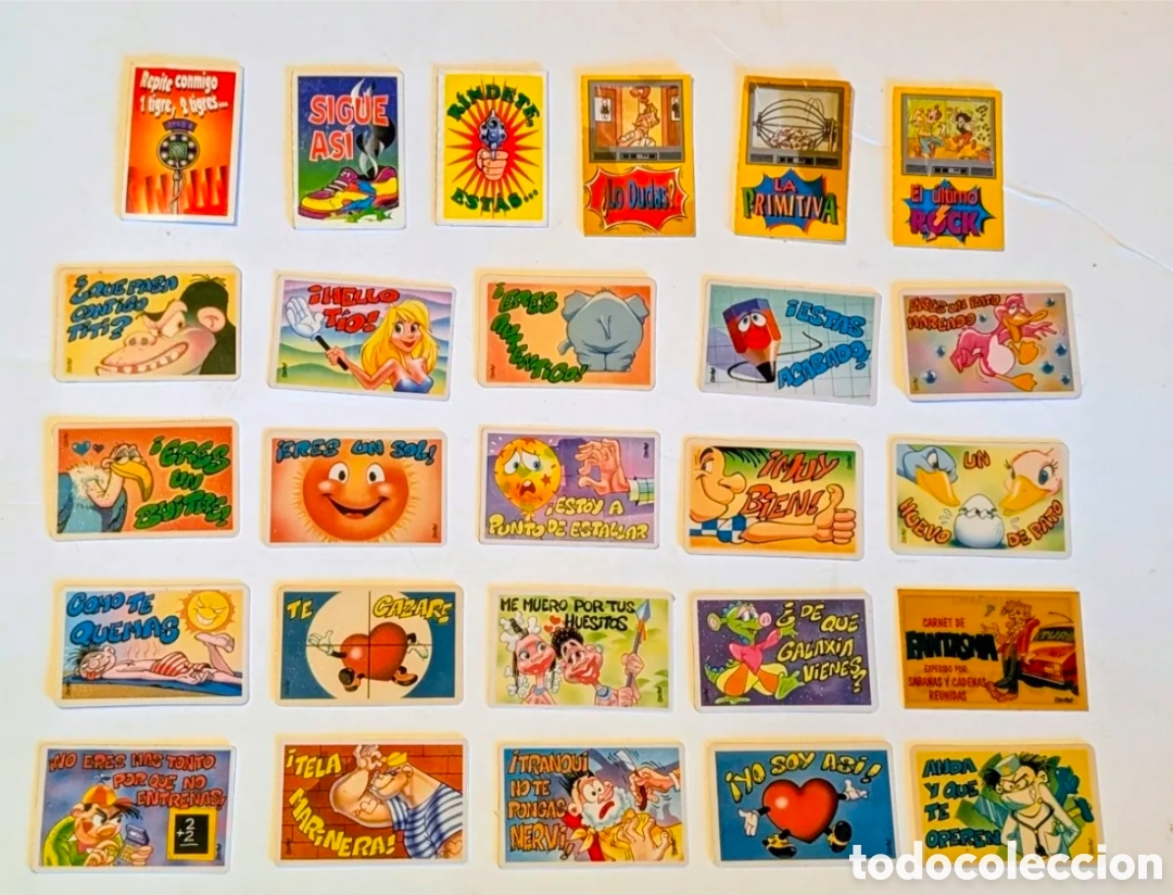 Coleccionismo cromos antiguos: Cromos Bollycao. Espejismos, Canal Loco, Bollycarnet, Peguitargetas