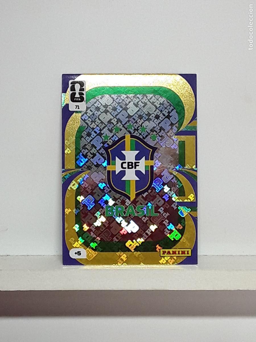 Coleccionismo cromos antiguos: ADRENALYN MUNDIAL 2026 WORLD CUP 26 ALBUM PANINI N 71 BRASIL BRAZIL ESCUDO LOGO