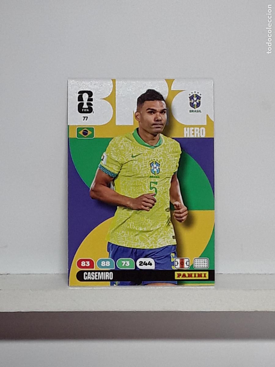 Collectable Antique Stickers: ADRENALYN MUNDIAL 2026 WORLD CUP 26 ALBUM PANINI N 77 BRASIL BRAZIL CASEMIRO