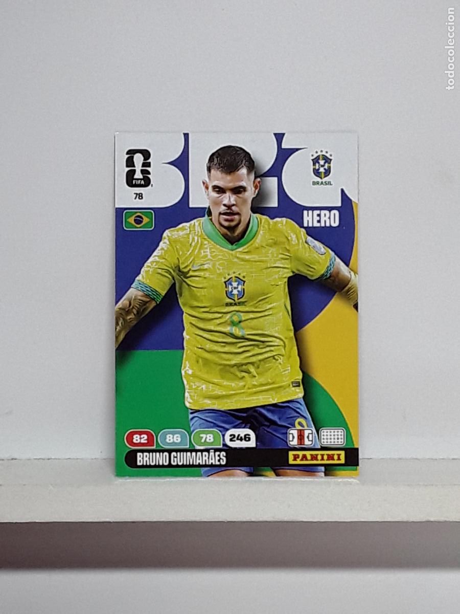 Coleccionismo cromos antiguos: ADRENALYN MUNDIAL 2026 WORLD CUP 26 ALBUM PANINI N 78 BRASIL BRAZIL BRUNO GUIMARAES