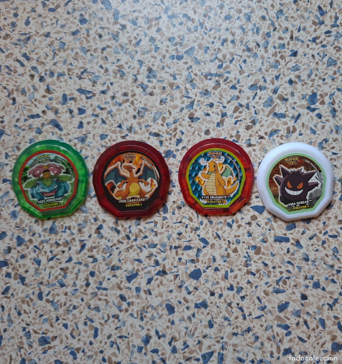 Coleccionismo cromos antiguos: Lote 4 Pok&eacute;mon NOX Matutano 2005 Evoluci&oacute;n 3 - Charizard, Venusaur, Dragonite, Gengar
