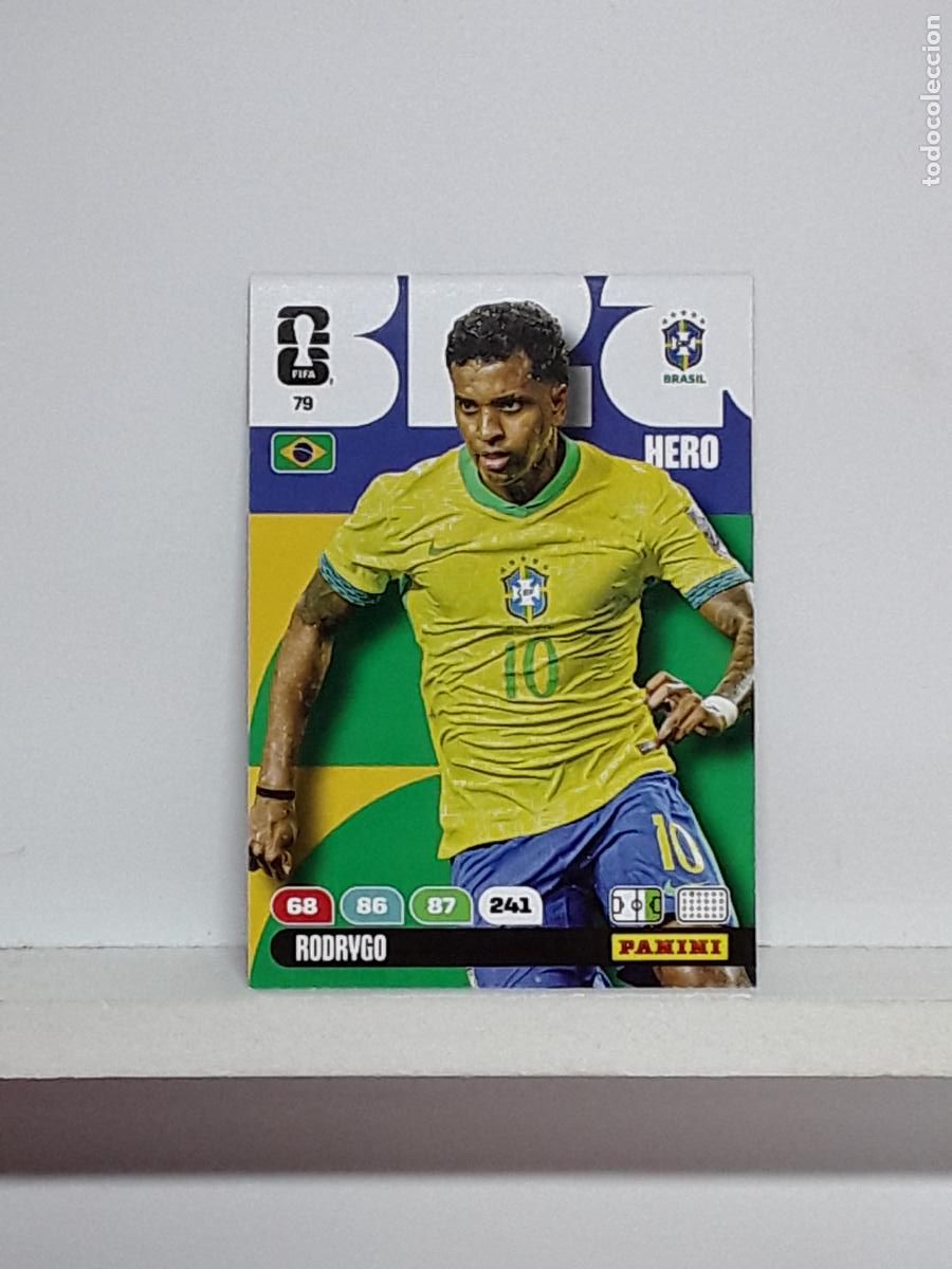 Coleccionismo cromos antiguos: ADRENALYN MUNDIAL 2026 WORLD CUP 26 ALBUM PANINI N 79 BRASIL BRAZIL RODRYGO