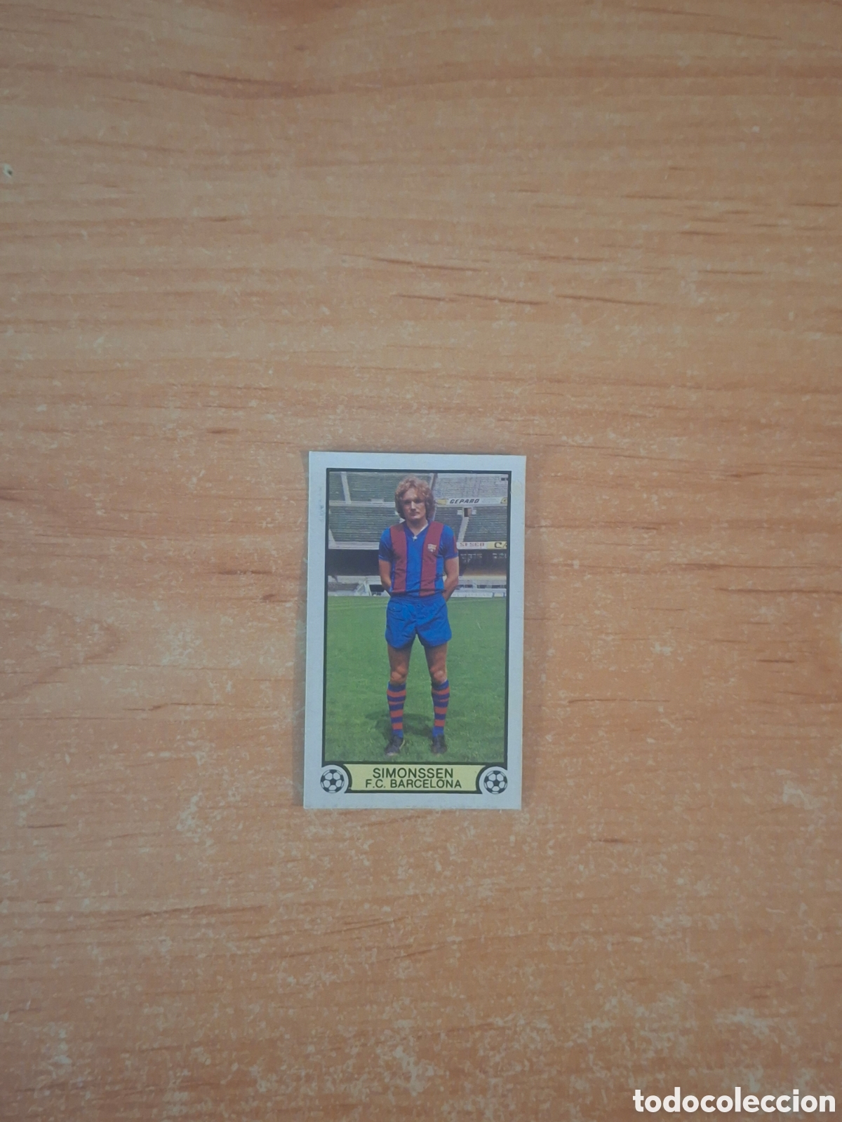 Coleccionismo cromos antiguos: Este 79 80 simonssen Barcelona doble muy dif&iacute;cil despegado ver fotos