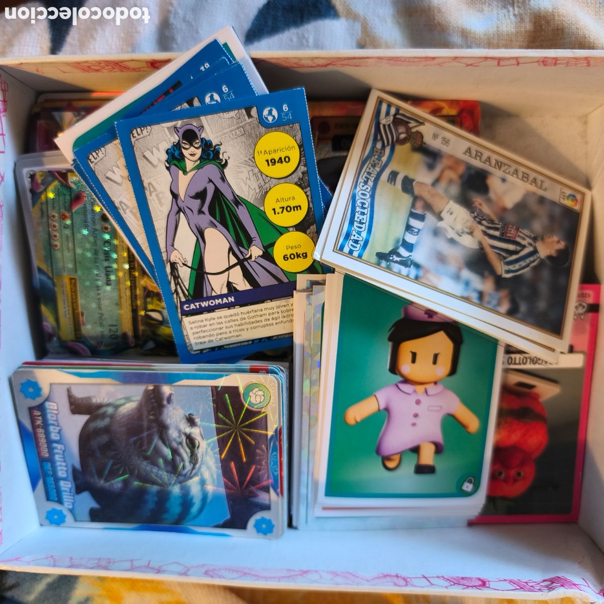 Coleccionismo cromos antiguos: Lote de cromos de distintas tem&aacute;ticas: LPF,Dragon Ball, Pitufos,Carrefour DC,Brainrots,Pokemon,Pixar